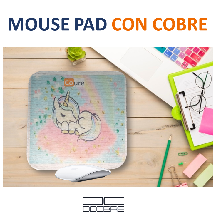 Mouse Pad con COBRE activo. UNICORNIO