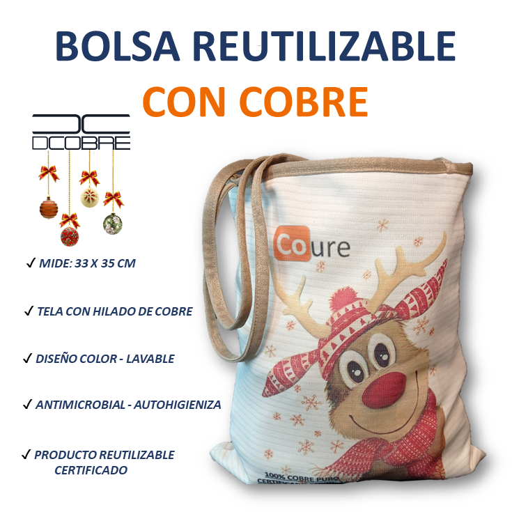 Bolsa COBRE Navidad RENO