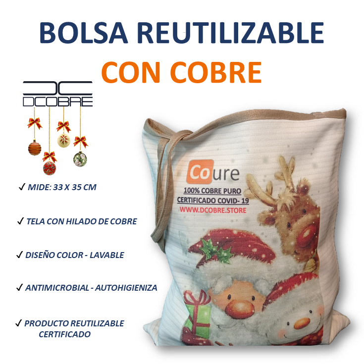 Bolsa COBRE Navidad NIEVE