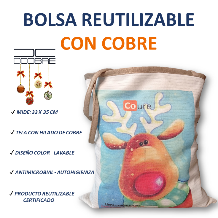 Bolsa COBRE Navidad RENO2