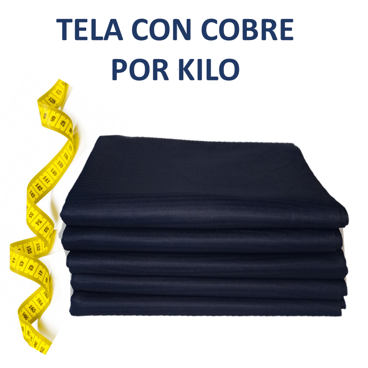 Tela con COBRE por kilo Azúl Marino - DCobre