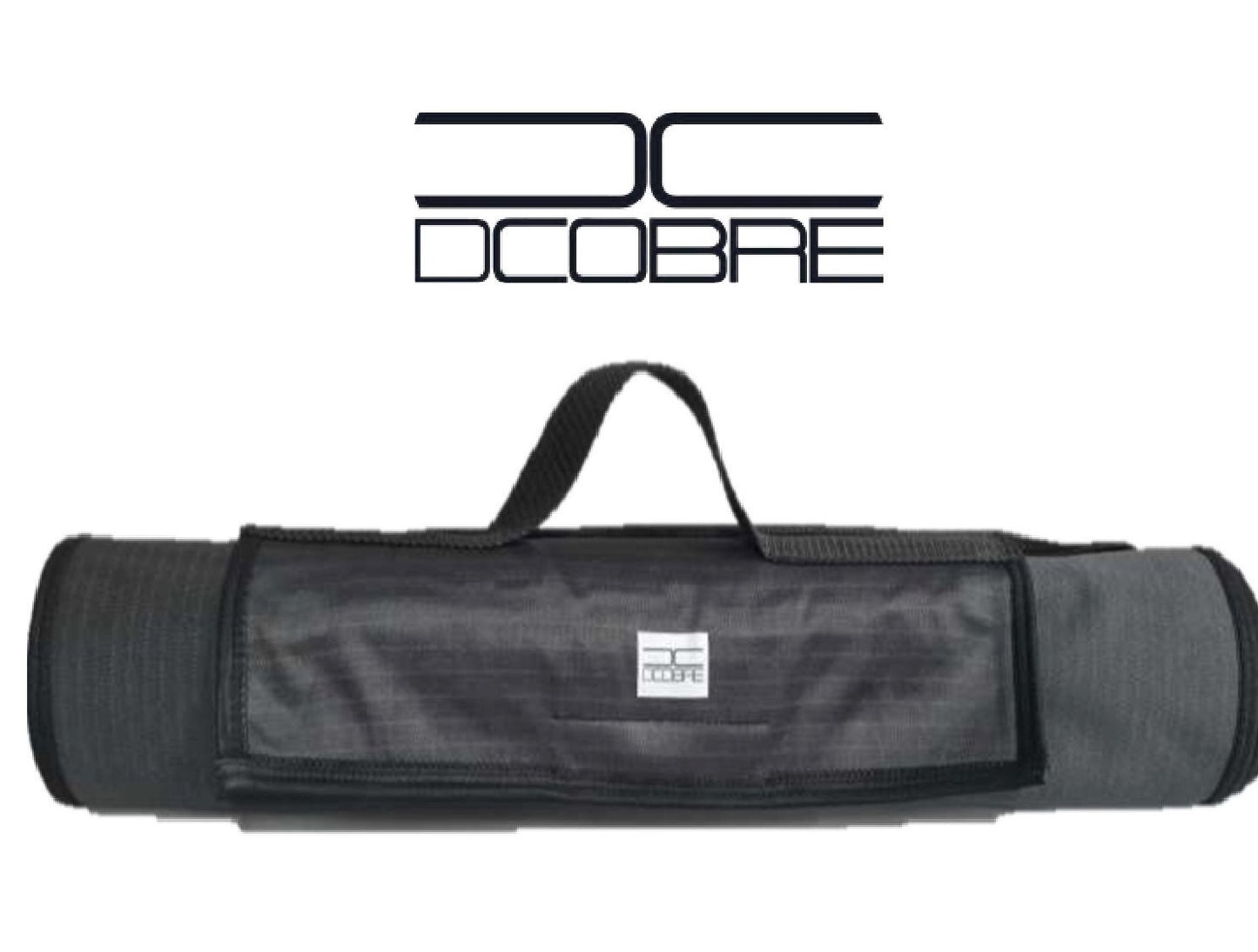 Tipo Yoga Mat tela con cobre, Color negro.