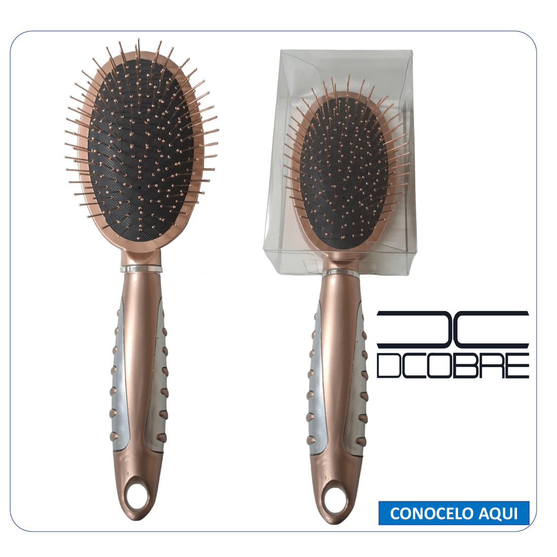 🔥 PACK EMPRENDEDOR – 100 CEPILLOS PARA CABELLO CON COBRE