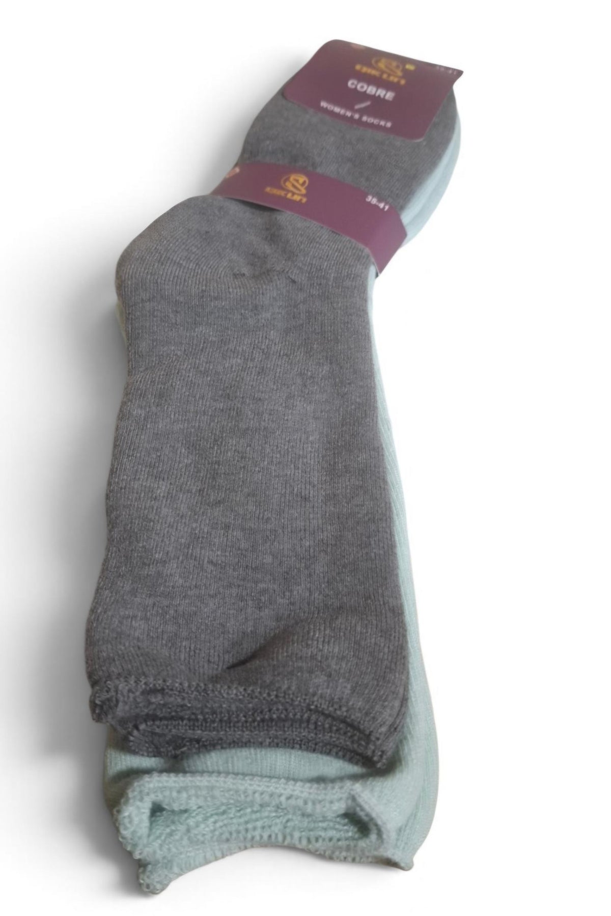 PACK 2 Calcetines Mujer  Cobre sin costura/ Diabéticos toalla interior