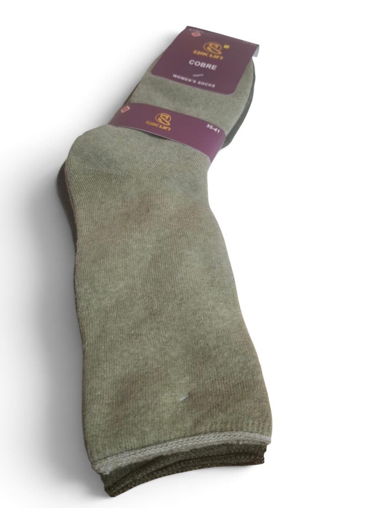 PACK 2 Calcetines Mujer  Cobre sin costura/ Diabéticos toalla interior