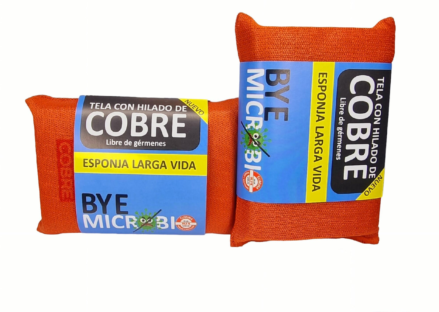 SUPER OFERTA PACK 12 ESPONJAS COBRE, BYE MICROBIO.