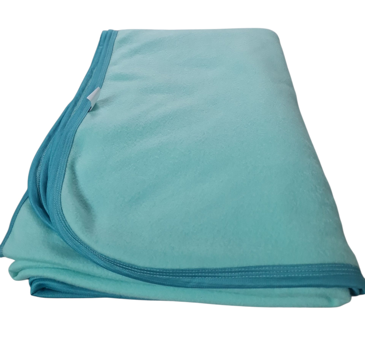 Oferta Frazada Polar y Cobre color Turquesa.