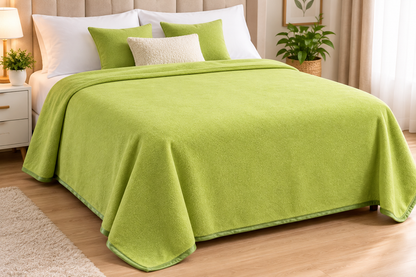 Oferta 1 Frazada Polar y Cobre color VERDE