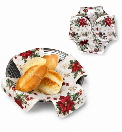Esconera para el pan con COBRE activo NAVIDAD