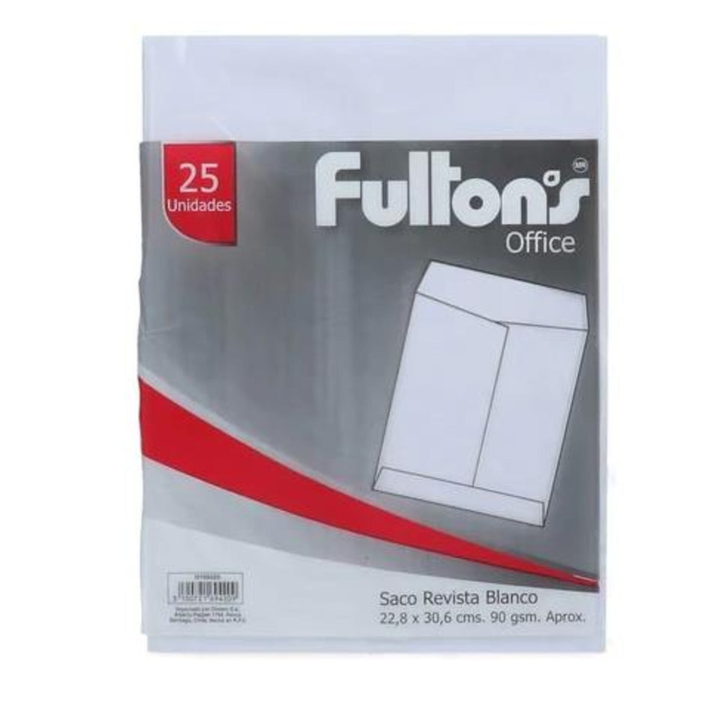 1 Caja de 20 set de 25 unidades sobres Oficio Fulltons