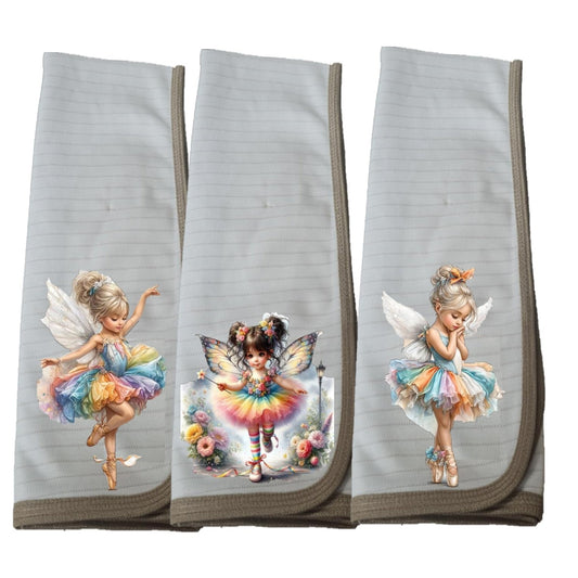 NUEVO Pack 3 Paños de loza con Cobre, Hadas Bailarinas.