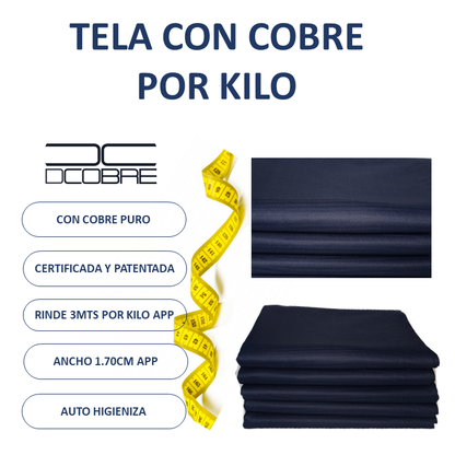 VARIAS  Telas con Cobre para Ropa Deportiva