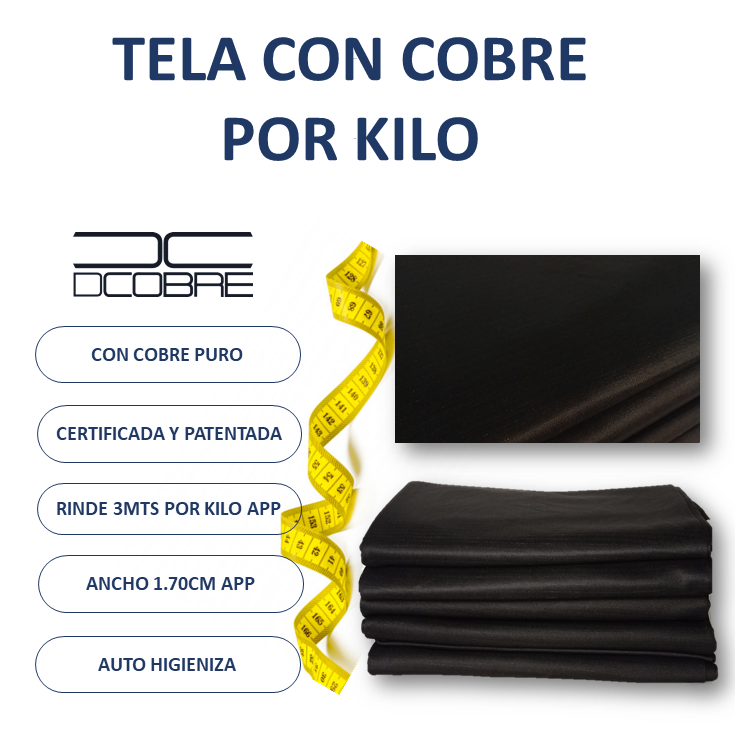 VARIAS  Telas con Cobre para Ropa Deportiva