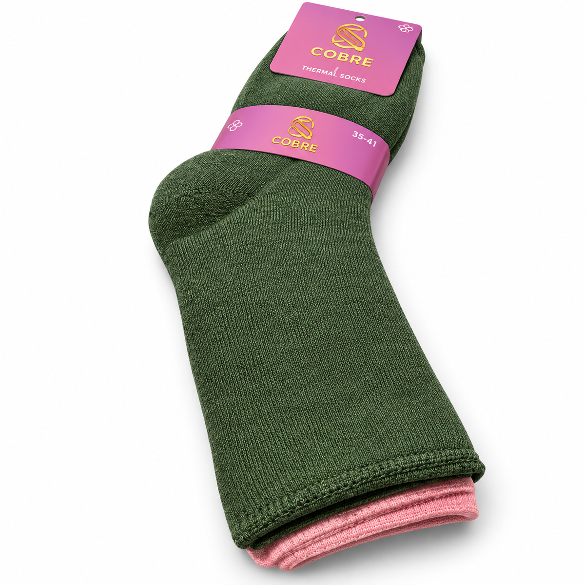 PACK 2 Calcetines Mujer  Cobre sin costura/ Diabéticos toalla interior