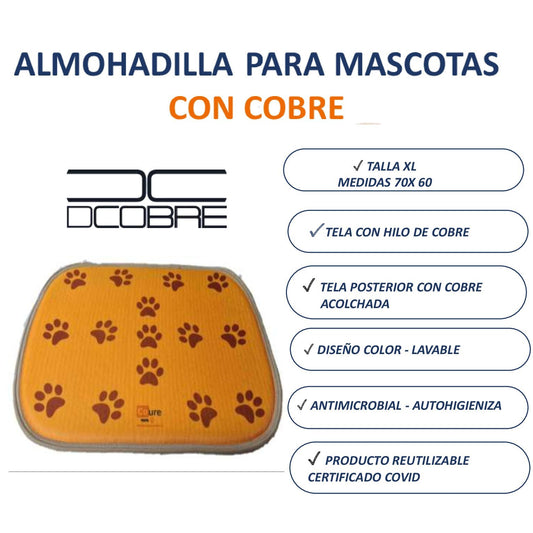PACK 10 Almohadilla para mascotas con COBRE.  Talla XL- X MAYOR