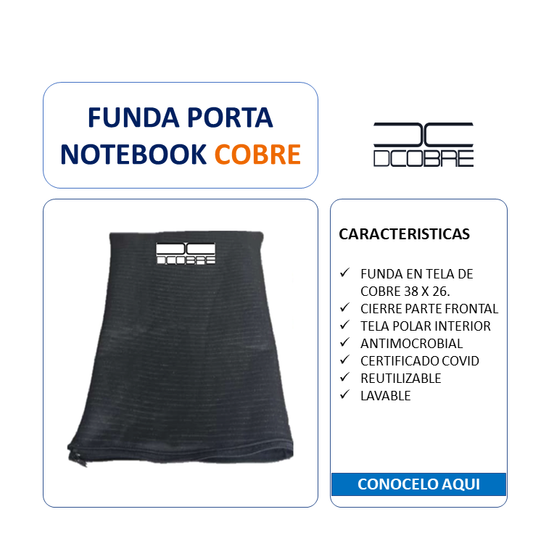 Funda porta Notebook en cobre.