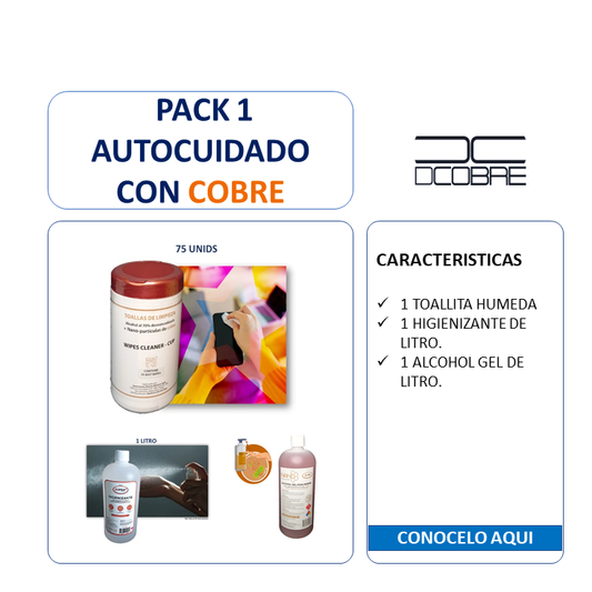 Pack 1 Autocuidado con Cobre. Colegio