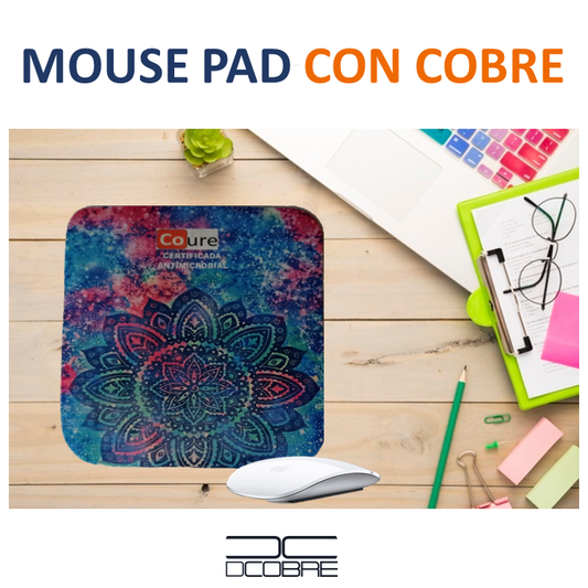 Mouse Pad con COBRE activo. Diseño MANDALA2 - DCobre