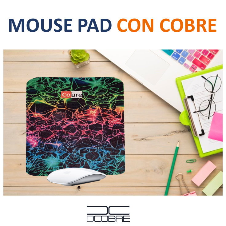 Mouse Pad con COBRE activo. Diseño NEON - DCobre