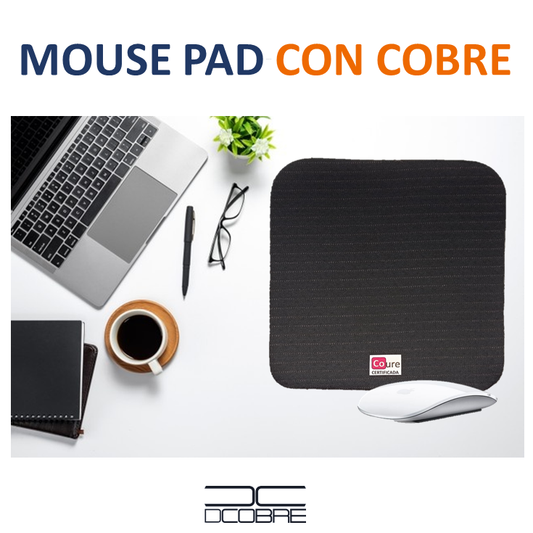 Mouse Pad con COBRE activo. NEGRO - DCobre