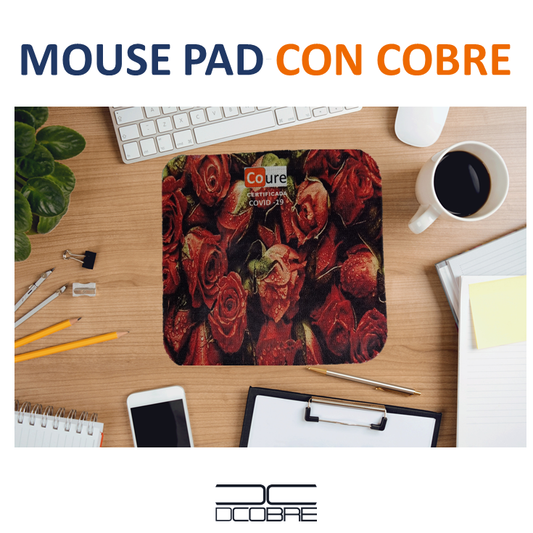 Mouse Pad con COBRE activo. ROSAS