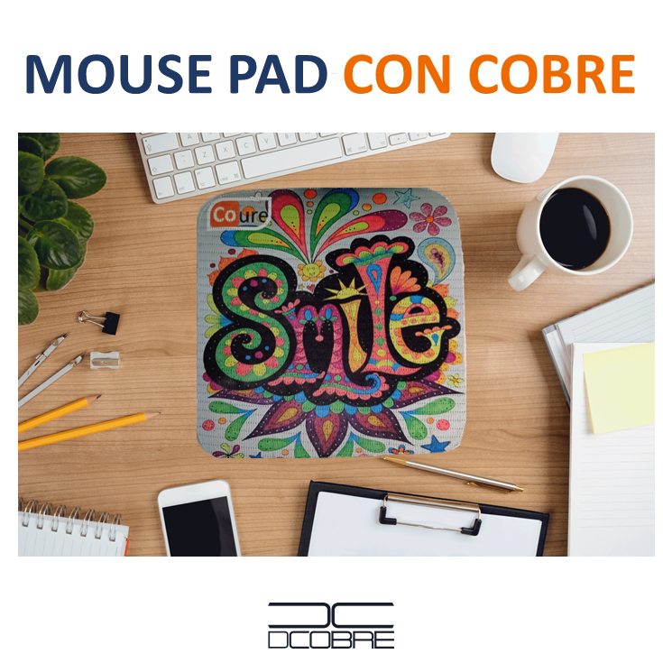 Mouse Pad con COBRE activo. SMILE