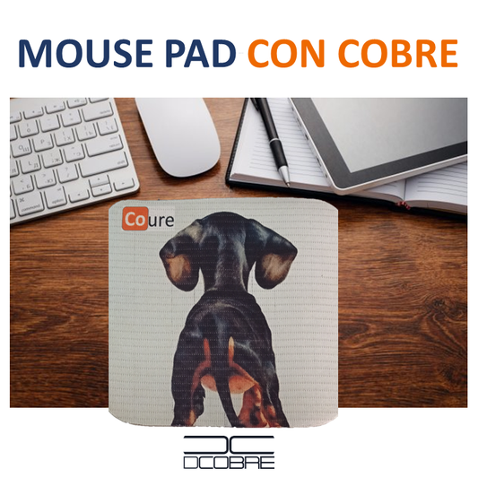 Mouse Pad con COBRE activo. Diseño PERRO - DCobre