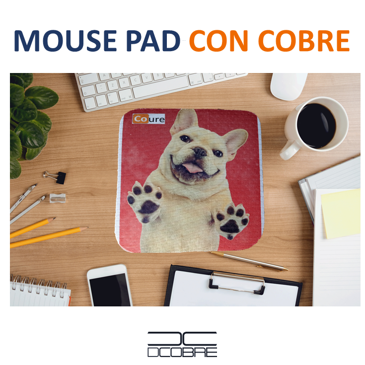 Mouse Pad con COBRE activo. Diseño PERRO - DCobre