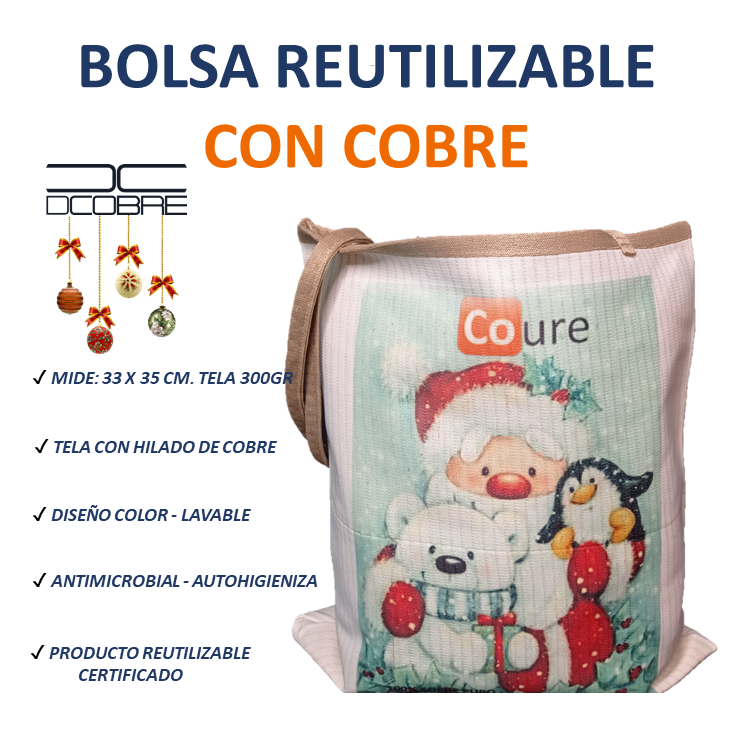 Bolsa COBRE Navidad PINGÜINO