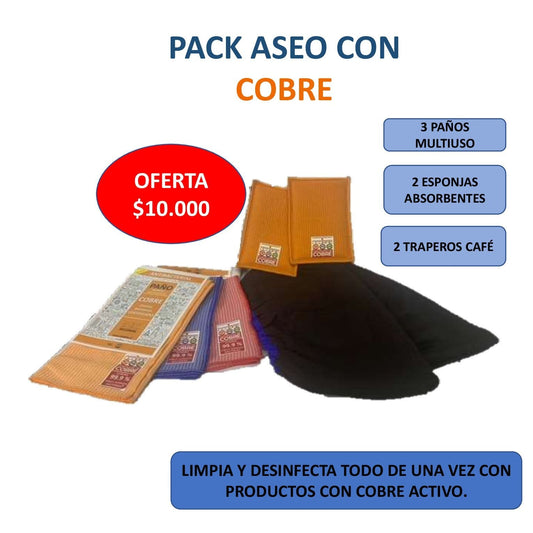 Pack de aseo con Cobre.