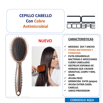 CAJA DE 36 Cepillos para cabello COBRE x mayor, empresas o reventa.